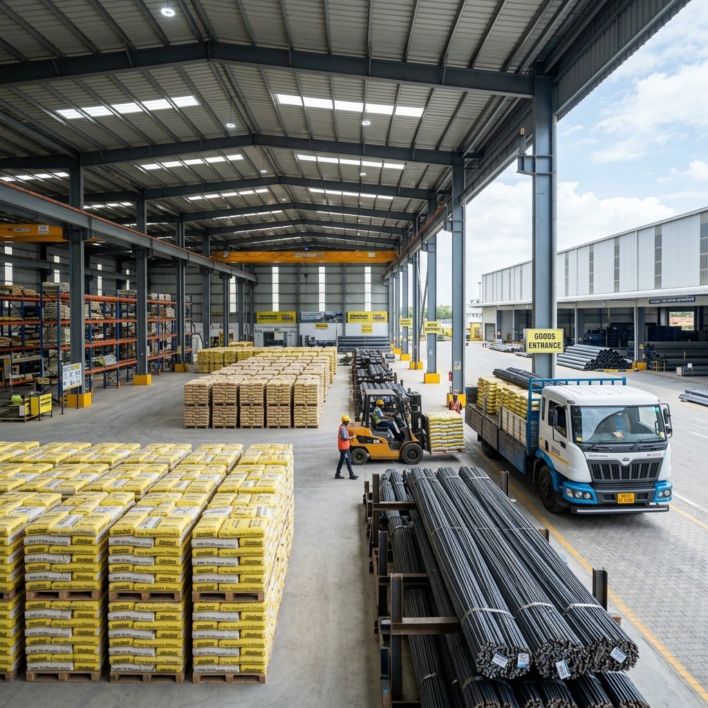 Kailash Traders Main Wholesale Godown - Building & Construction Material Supplier Wholesaler Gandhinagar Kh-2